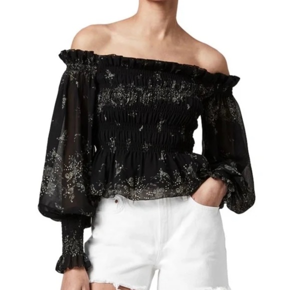 All Saints Tops - Allsaints Off Shoulder Top